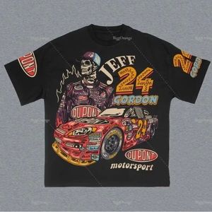 Jeff Gordon Skull Print NASCAR Racing Shirt